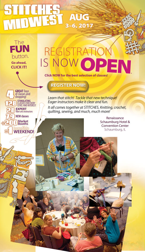 Registration for STITCHES Midwest is NOW Open! – ANINO and Crafters Media