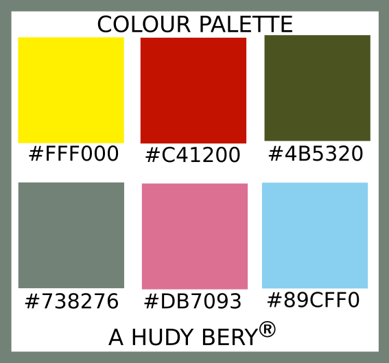 Yellow rose, Yelp, Army green, Smoke, Pale red-violet, Baby blue ...