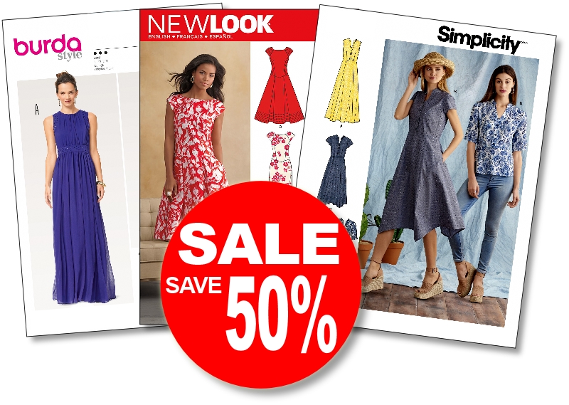 Sale Take a grip on sewing pattern sale while Simplicity, Newlook and