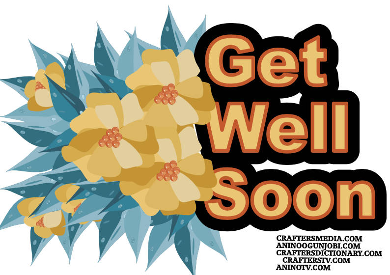 get well soon greeting card for January 2022 by Anino Ogunjobi a