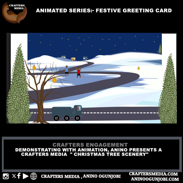 template for blog daily greeting greeting card fold animation fe